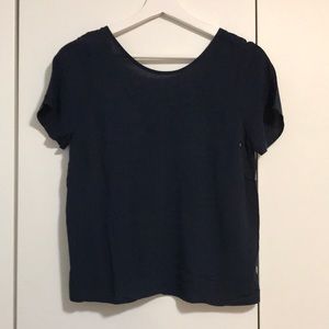 Abercrombie and Fitch women Shirt navy color new with tags size xs